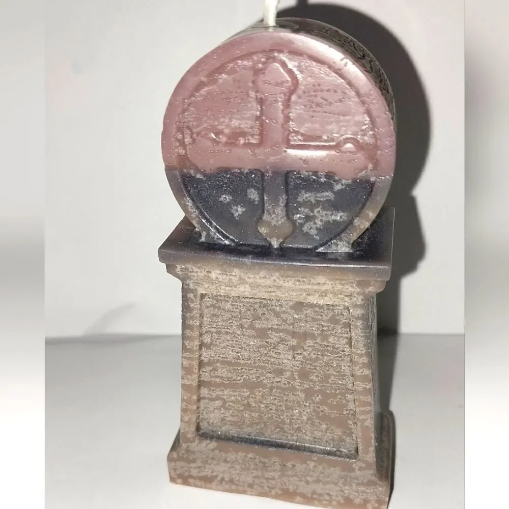 Hand crafted limited edition tombstone candle